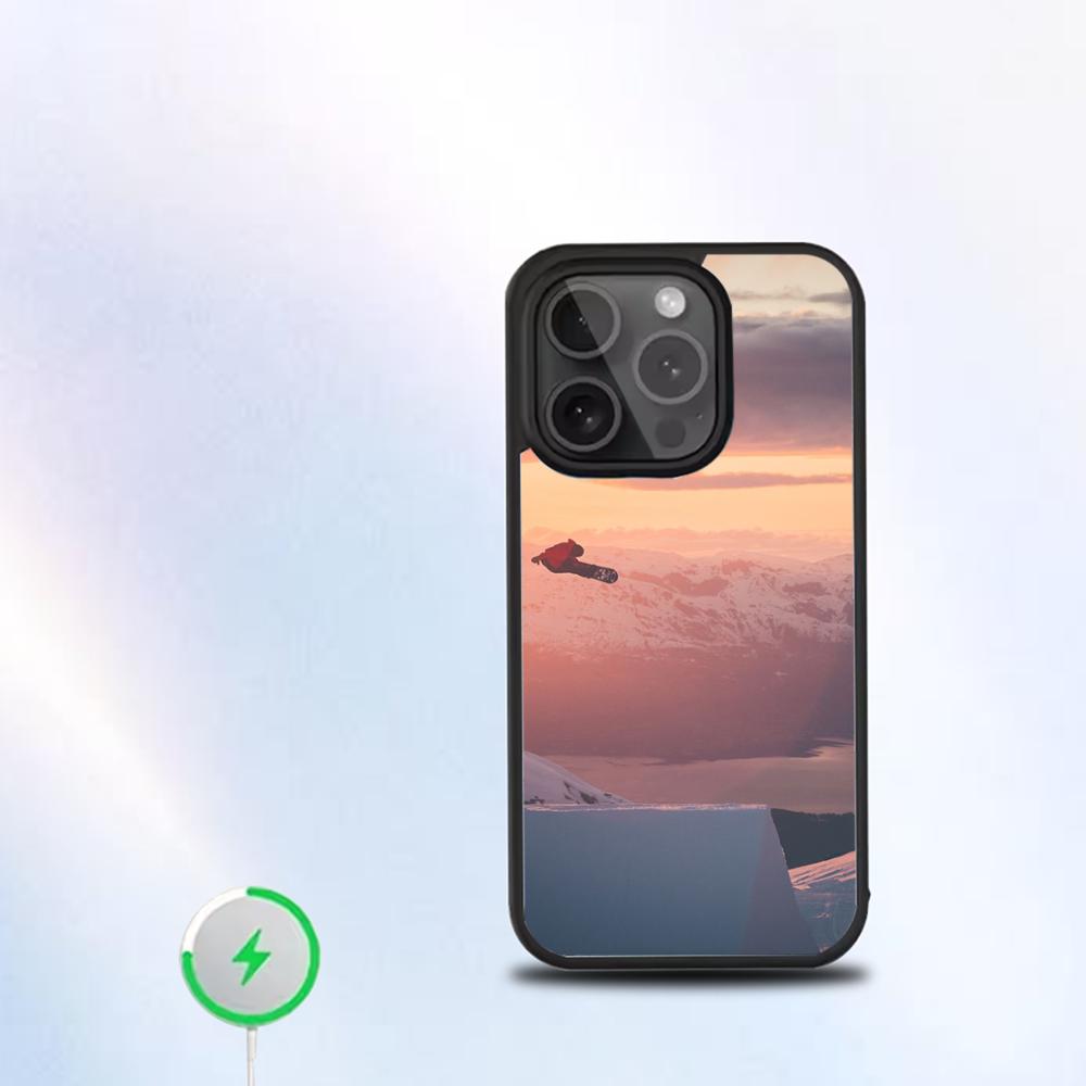 Skiing Snow Snowboard Ski Phone Case For IPhone 16 15 14 13 12 11 Pro Mini Max Soft Magnetic Cover