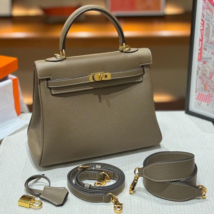 New Trendy High-end Wide Shoulder Strap Bag Women's Top Layer Cowhide Single Shoulder Crossbody Handbag Niche Bag