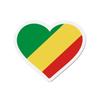 Aimant Coeur Drapeau - République Du Congo - 9 Cm - 50 Pièces - Multicolore - Mixte