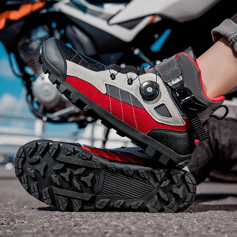 Мотоциклетные ботинки оригинального дизайна Botas Moto из микрофибры, кожаные мотокроссовые ботинки для гонок по бездорожью, мужская обувь для езды на мотоцикле
