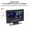Multi-functional Digital Weather Station Clock Indoor Thermometer Hygrometer Calendar for Home Bedroom Office Daily Use