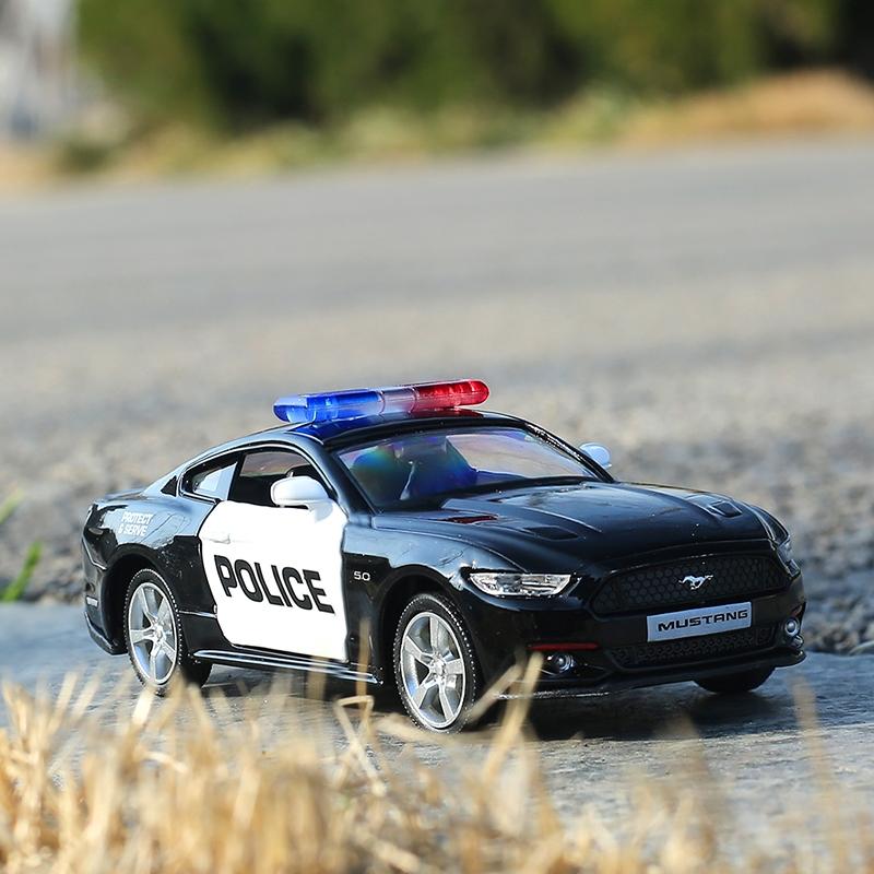 Police Car Series Volkswagen Mercedes Benz Dodge Lamborghini McLaren Ford Chevrolet Corvette Diecasts & Toy Vehicles RMZ City 1:36 Alloy Model