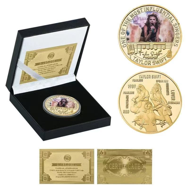 Commemorative coins, gold banknotes, commemorative banknotes, die cast metal coins, badges, gifts, celebrity merchandise