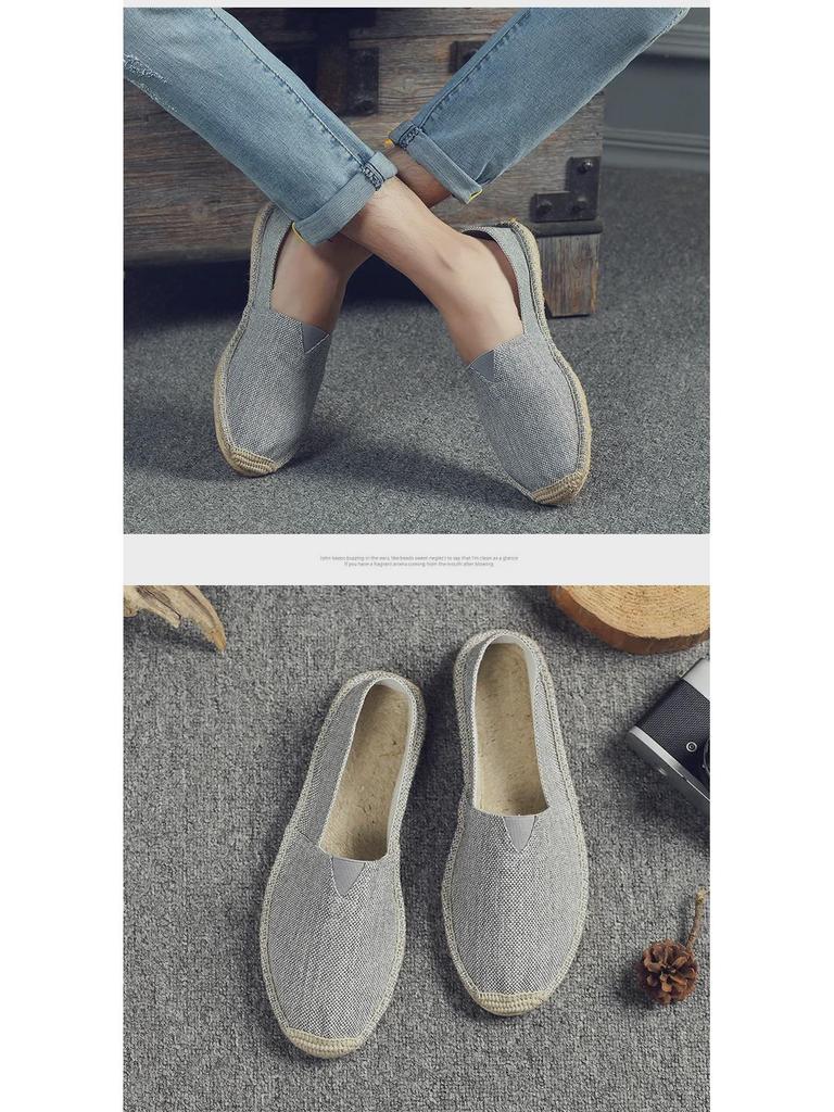 Retro Low-Top Espadrilles: Breathable, Sweat-Absorbing, Classic Loafers (Not Washable)