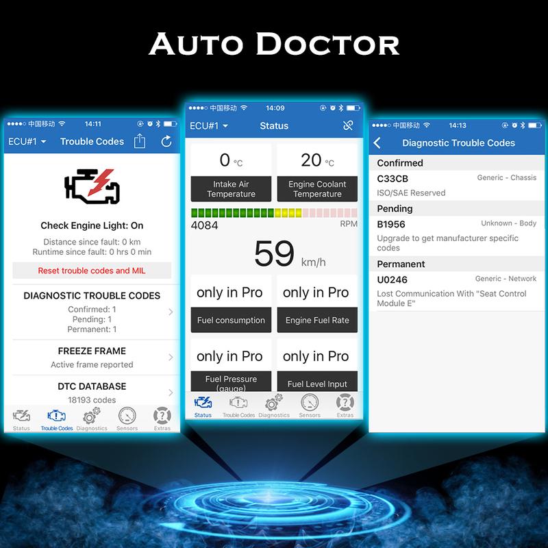 Viecar ELM327 V1.5 PIC18F25K80 Bluetooth 4.0 Для IOS Android ELM 327 V 1 5 Автомобильный OBD 2 OBD2 Диагностический Сканер Инструменты Читатель Кодов