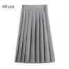Летняя женская плиссированная юбка в стиле колледжа, однотонная юбка больших размеров