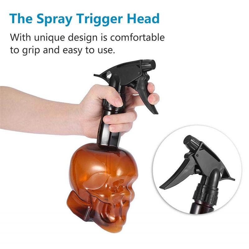 500 мл многоразовый флакон большой емкости с рисунком черепа для парикмахерских инструментов для стрижки волос аксессуары