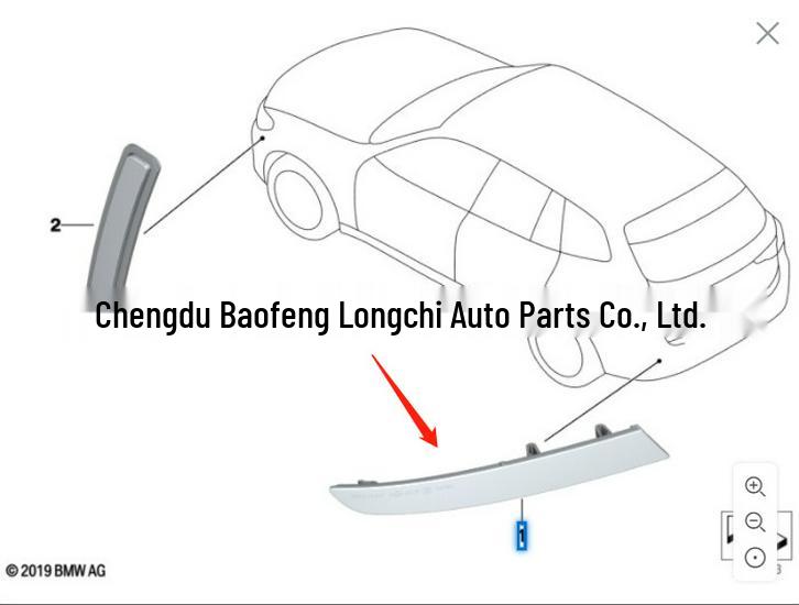 BMW X3/G01 Rear Bumper Reflectors 63147419927, 63147419928