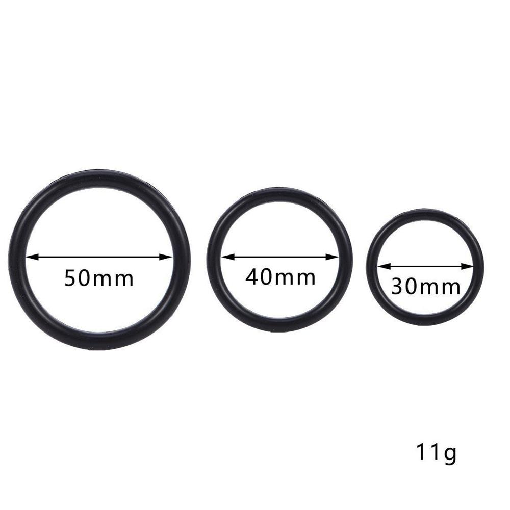 Male Sex Rings 3pcs Durable Semen Lock Ring Silicone Watertight Penis Ring Men Ejaculation Delay Cock Rubber Rings Sex Toys