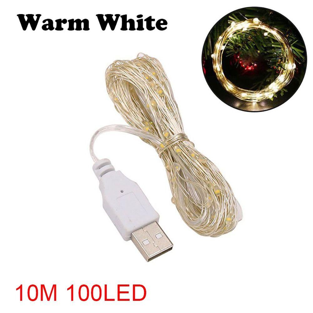 1/2/3/5/10M Фея Свет Медь Серебро Провод Гирлянда Свет Рождество Свадьба Украшения