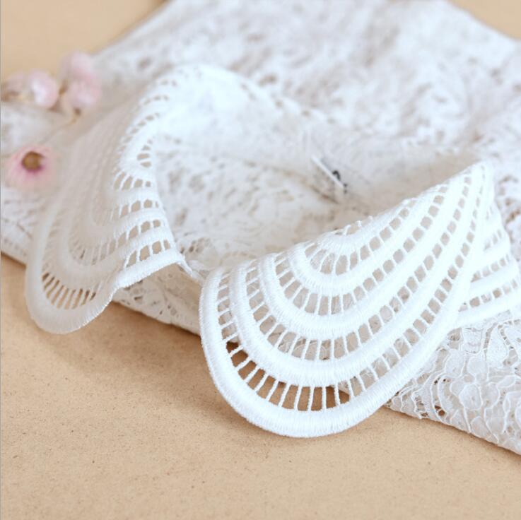 Elegant Lace Collars For Women Shirt Fake False Collar With Beads White Detachable Collar For Women Half Shirt Col Nep Kraagie