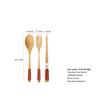 Набор деревянных столовых приборов YFJY: Гравируемая вилка, ложка, палочки для еды с тканевым мешочком - Идеально для свадеб и повседневного использования