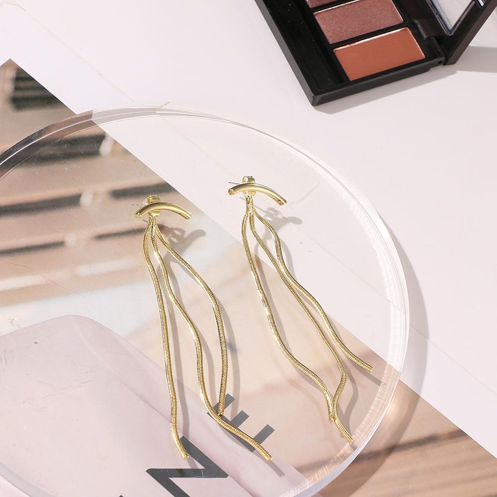 Серьги-цепочки в стиле ретро с кисточками, новые женские темпераментные серьги, нежные геометрические серьги, ретро-серьги