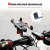 Strong Aluminum Alloy Bike Phone Mount Bicycle Motorcycle Phone Holder 360° Rotation Adjustable Phone Cradle 31.8mm Handlebar