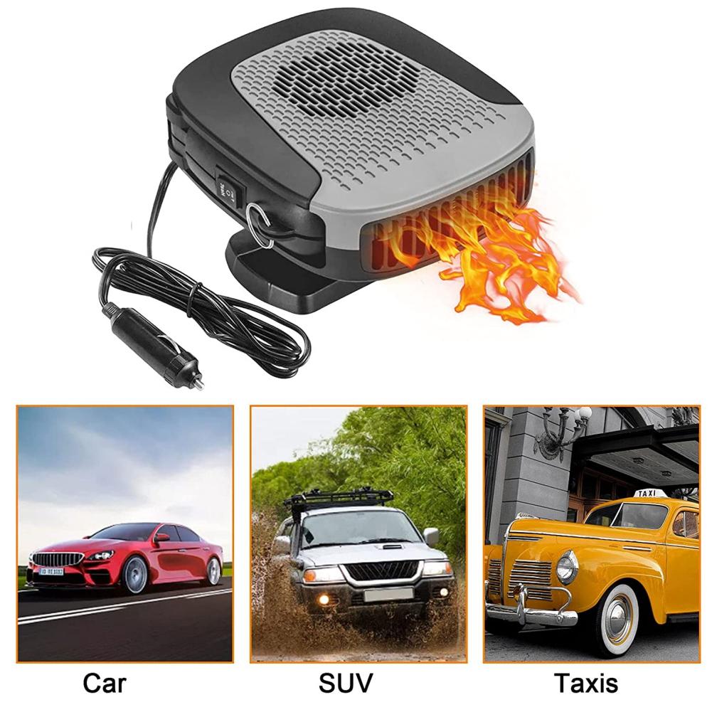 Автомобильный обогреватель 12 В, автомобильный обогреватель, портативный электрический вентилятор для охлаждения и обогрева, электрическая сушилка, отпотеватель для лобового стекла, размораживатель