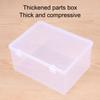 Transparent Clamshell Plastic Storage Box, Stackable Storage Box, Suitable For Office, Bathroom, Kitchen, Household Utility Box