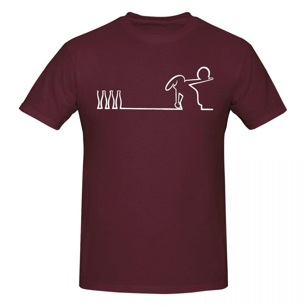 Unisex La Linea Bowling T Shirt Streetwear Big Size Oneck Cotton Sleeve Custom T Shirts