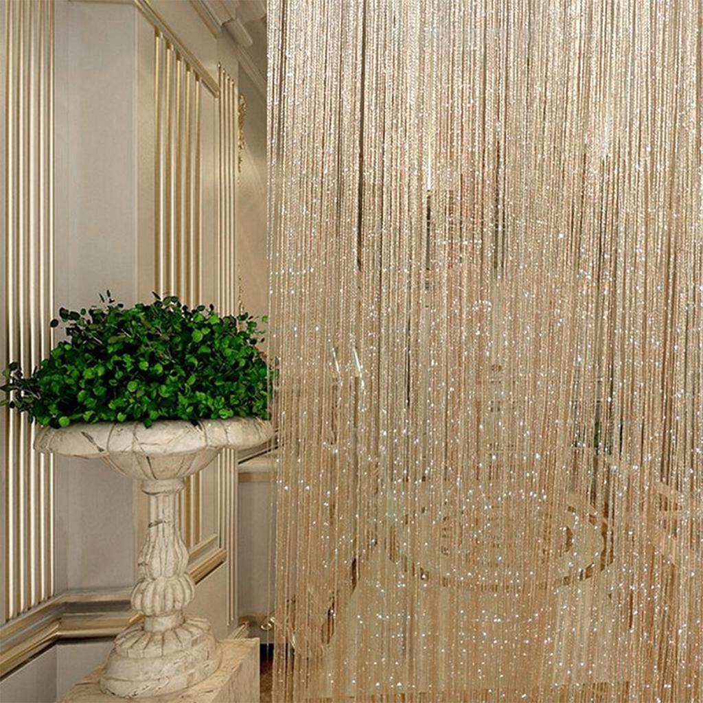 100x200cm Beaded Door Curtain String Tassel Panel Summer Fly Insect Screen Home Decor