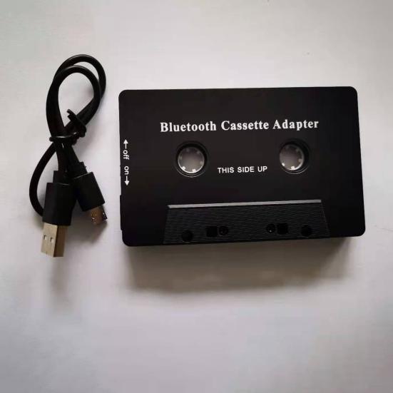 Аудиоадаптер с поддержкой Bluetooth Простой в использовании USB-перезаряжаемый Универсальный автомобильный беспроводной кассетный конвертер Музыкальный плеер