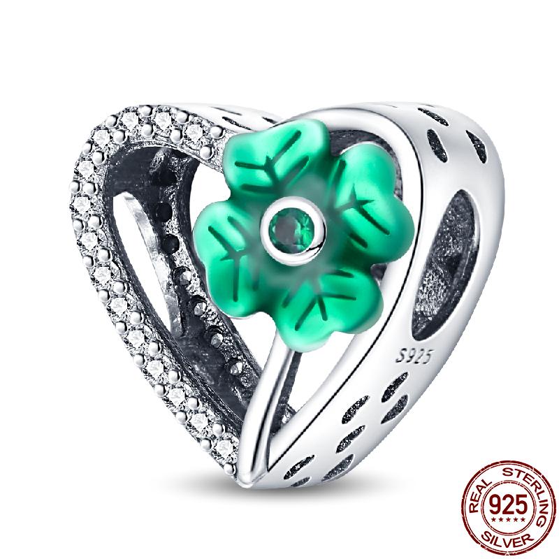 Медные бусины для DIY, шарм в виде сердца из серии «Древо жизни», подходит для оригинального браслета Pan для женщин, ювелирное изделие, подарок на день рождения