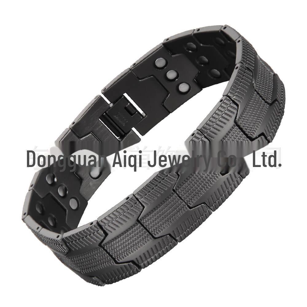 Men's Red Copper Magnetic Energy Bracelet - Simple Fashion Design