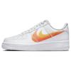 Air Force 1 07 Spray Paint Swoosh — безопасные оранжевые кроссовки унисекс, белые университетские золотые черные FJ4228-100