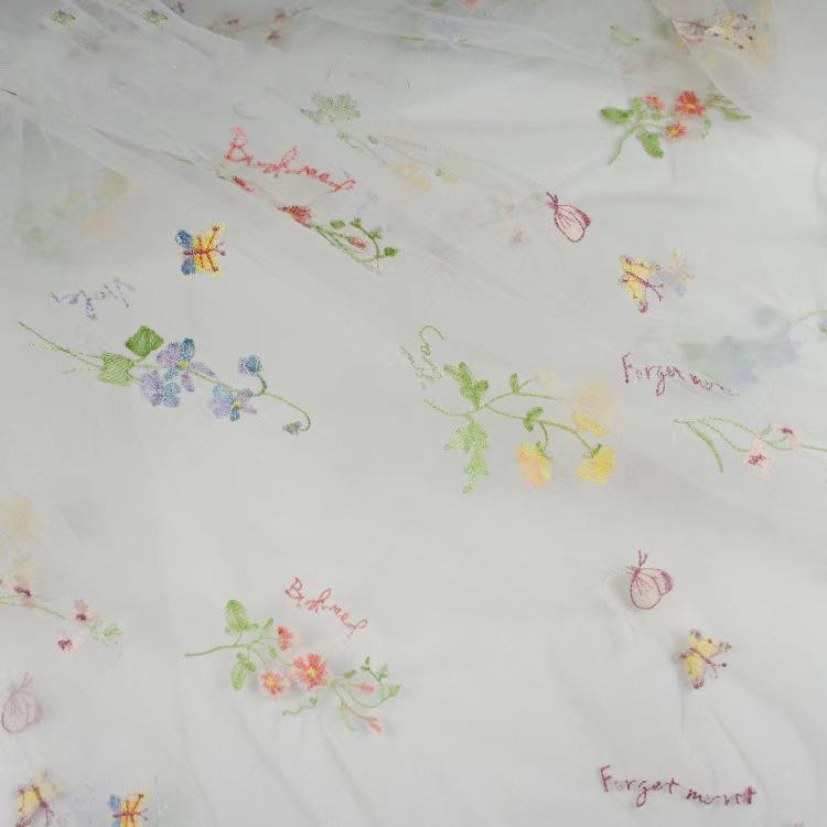 Европейское вышитое многоцветное цветочное тюлевое свадебное платье