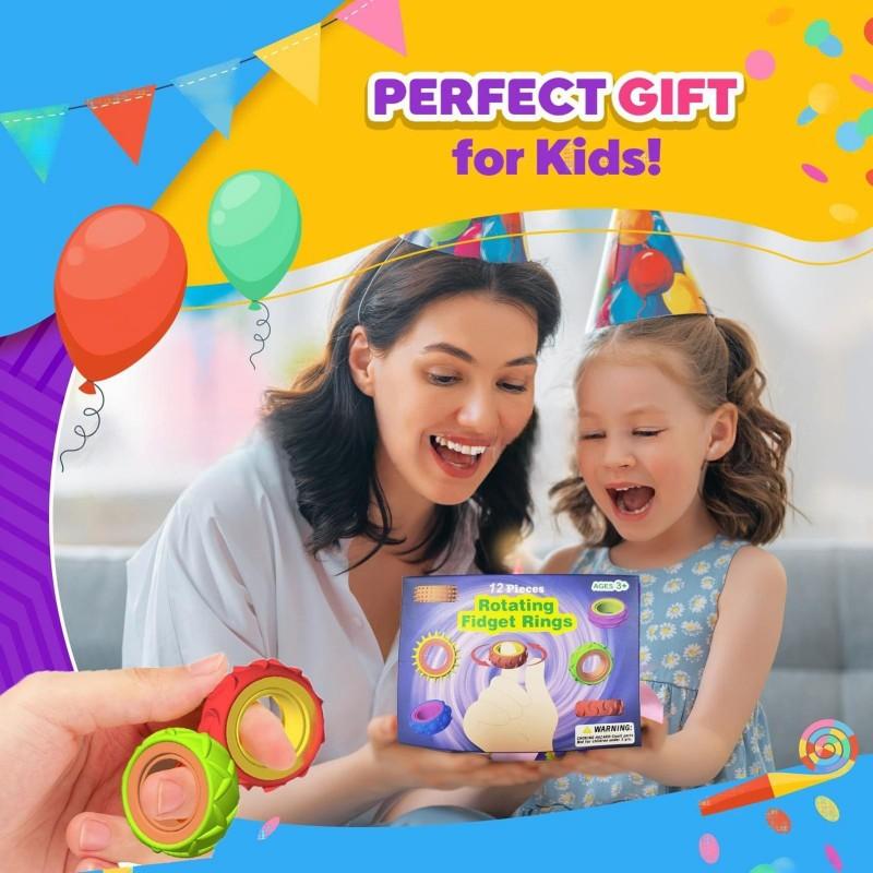 New Fidget Toys Children's Silicone Sensory Ring Silicone Decompression Toy Sensory Ring