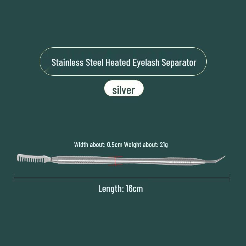 Двусторонняя нержавеющая сталь Инструмент для ресниц и бровей: Расчесывайте, завивайте и придавайте форму с точностью