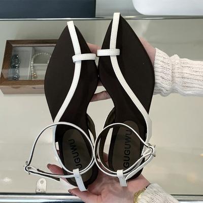 Модные Новые Дизайнерские Босоножки с Ремешком на Щиколотке и Перемычкой для Пальца Женские Сандалии на Низком Клиновидном Каблуке с Узкими Ремешками Женские Удобные Летние Пляжные Туфли Гладиаторы