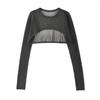 Women Breathable O-neck Hollow Out Sun Shading Summer Crop Tops Girl Elegant Loose Korean Style Trendy Solid Shawls