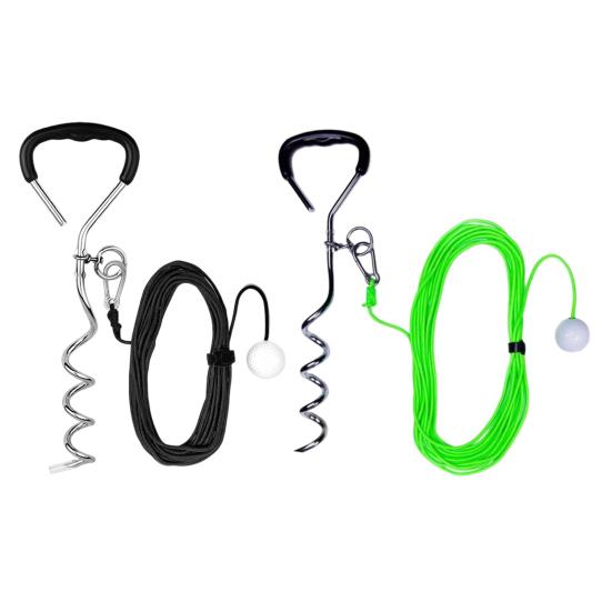Тренажер для гольф-свинга Гольф-мяч на веревке Помощь для тренировки свинга 50 футов обратной связи по свингу Оборудование для практики гольфа для дома, парка, заднего двора