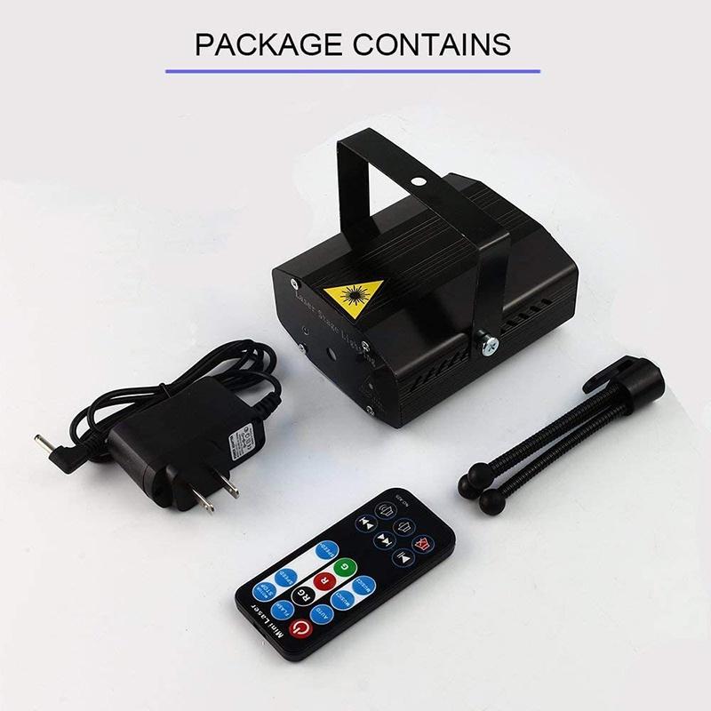 USB-лазерные фонари-360, регулируемые узоры, DJ-диско-сцена, вечерние огни, звуковая активация, светодиодный проектор RGB, функция времени с дистанционным управлением на Рождество