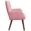 2 Seater Sofa in Pink 115 x 61 x 87 cm Velvet (V)