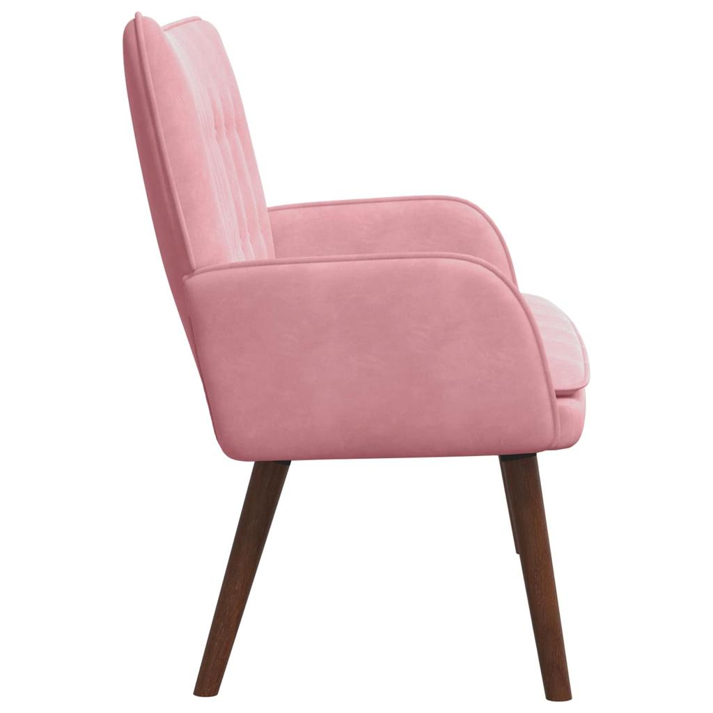 2 Seater Sofa in Pink 115 x 61 x 87 cm Velvet (V)