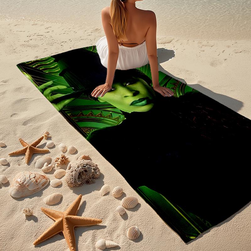 Ultra-Soft Beach Towel with Wicked Theme,Ideal for Pool - Camping, Diving - Perfect Travel Essential, Vibrant Beach Towel.