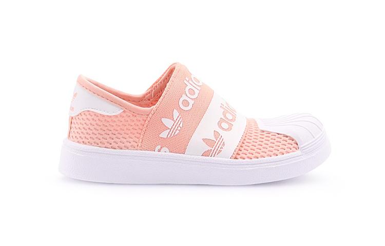 Kids' Sneakers Adidas Originals Superstar SMR 360 Abrasion Resistant Breathable Low top Toddler Shoes Pink