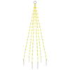 LED Christmas Tree for Flagpole Warm White 108 LEDs 180 cm