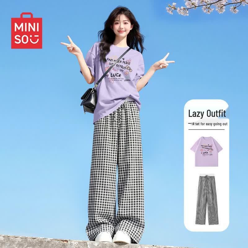 MINISO Women's Casual Summer Two-Piece Set