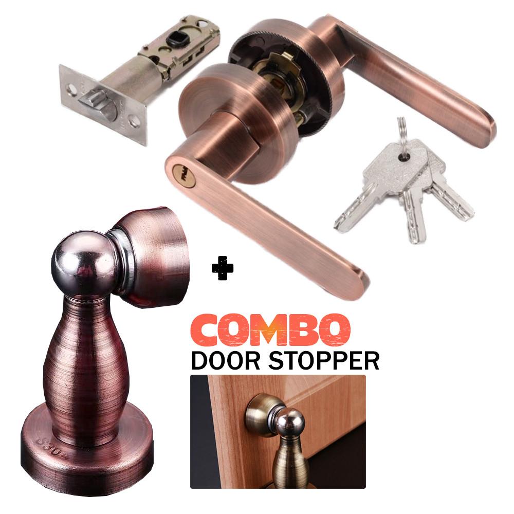 Ручка Комплект дверного замка Межкомнатная дверь Регулируемый Твердотельный замок Замок для двери спальни Трубчатый рычажный замок Замок для двери из алюминиевого сплава