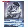 Huacan DIY 5D Full Round Diamond Painting Embroidery Diamond Mosaic Couple Cross Stitch Home Decor