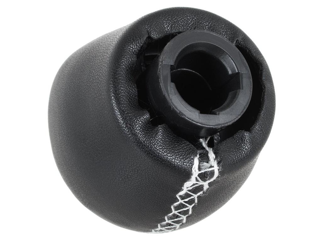 Renault Laguna II Gear Shift Knob 6 Speed, Black Leather & Silver