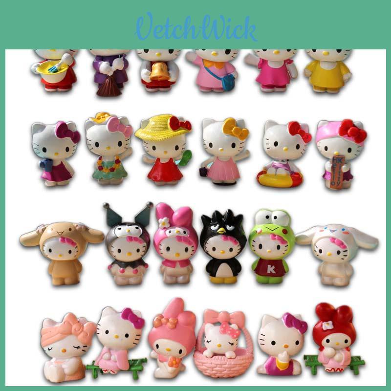Очаровательный набор из 6 шт. Хелло Китти Куроми Sanrio Милые Куклы Аксессуары Для Коллекционеров