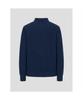 Binpolmen Cotton Basic Collared Neck Knit Navy