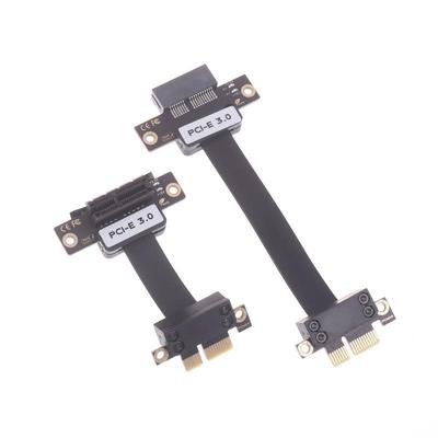Кабель-удлинитель PCIe 3.0 X1, 90°, угловой, высокоскоростной, ленточный удлинитель для карты-райзера PCI Express 1X