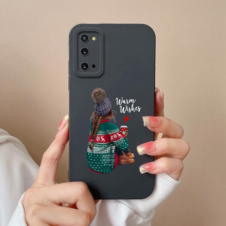 Case For Samsung Galaxy S20 FE Plus Ultra Cute Soft Liquid Silicone Full Protection Bumper For Samsung S 20 GalaxyS20 Coque Gift