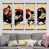 ONE PIECE Подвесная Картина Аниме Постеры Зоро Настенное Искусство Нами Холст Домашний Декор Нико Робин Последняя Спальня Японские Свитки Картина