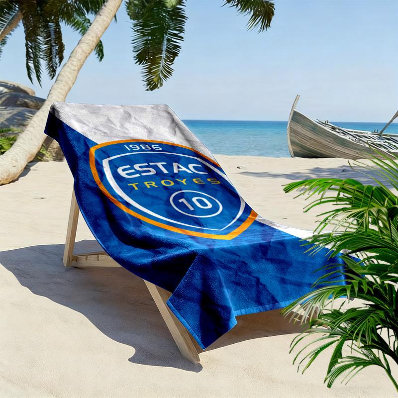 Troyes AC Print Beach Towel, Large Soft Quick Dry Towel for Beach Camping Swimming