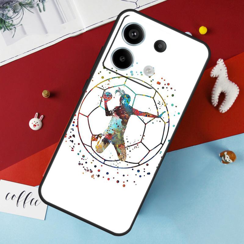 Чехол для гандбольного спорта для Xiaomi Redmi 12 13C 12C 10C 9C Redmi Note 13 9 10 11 12 Pro 9S 10S 11S 12S Cover