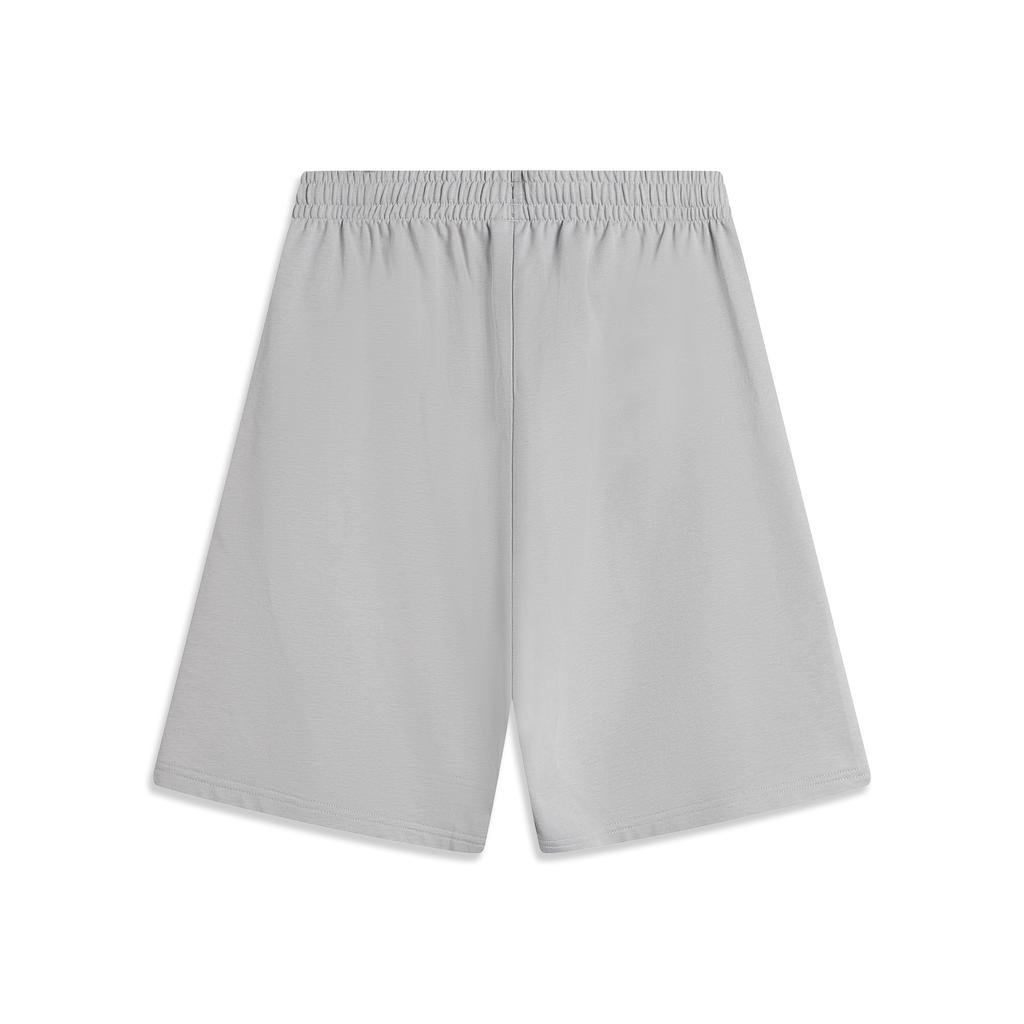 Li Ning Sports Lifestyle Series Simple Solid Color Elastic Casual Shorts Men Shorts Geological-Gray AKSV823-2
